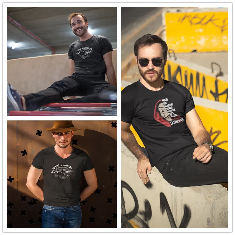 Форсаж футболка братьев Рубашка с короткими рукавами базовая мужской печати Awesome