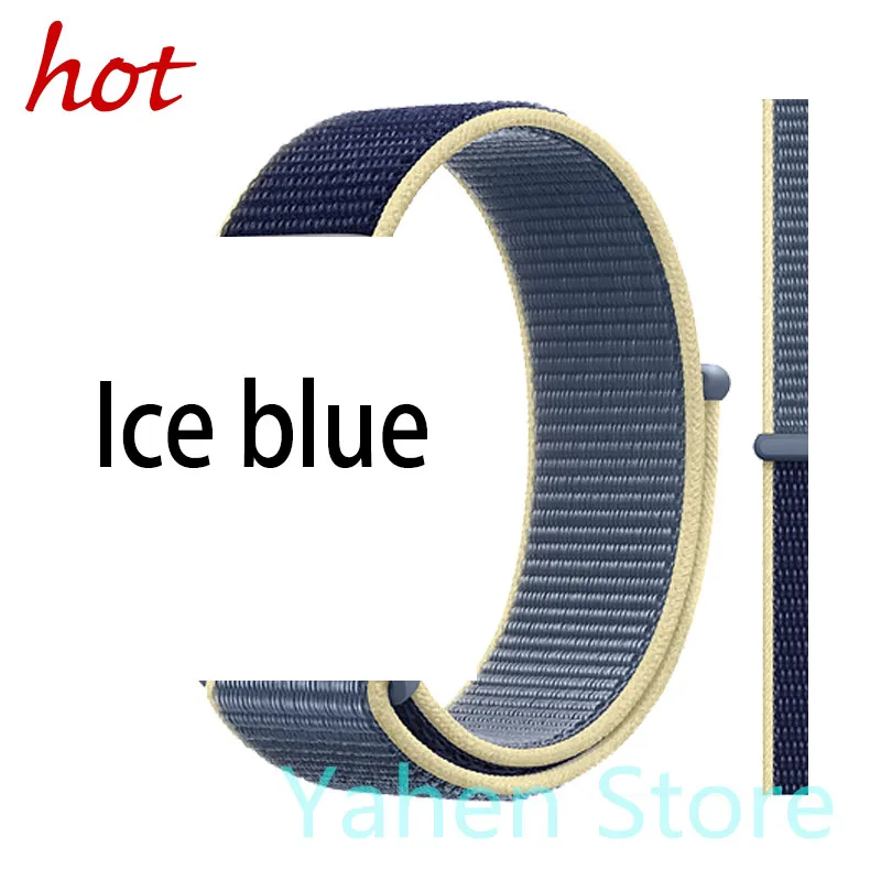 C14 Ice Blue Дополнительный ремень sport loop ремешок для iwo 8 11 5 6 7 сменный ремешок 42 мм 44 мм для iwo8 iwo11(не включает часы - Цвет: C14 Ice Blue