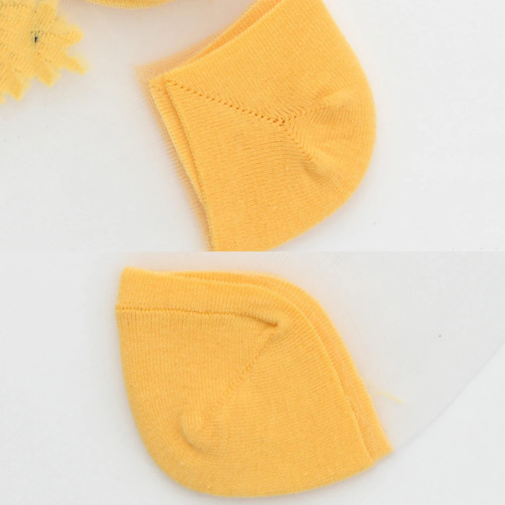 Маленькие Прозрачные тюлевые носки с маргаритками и цветочным рисунком женские