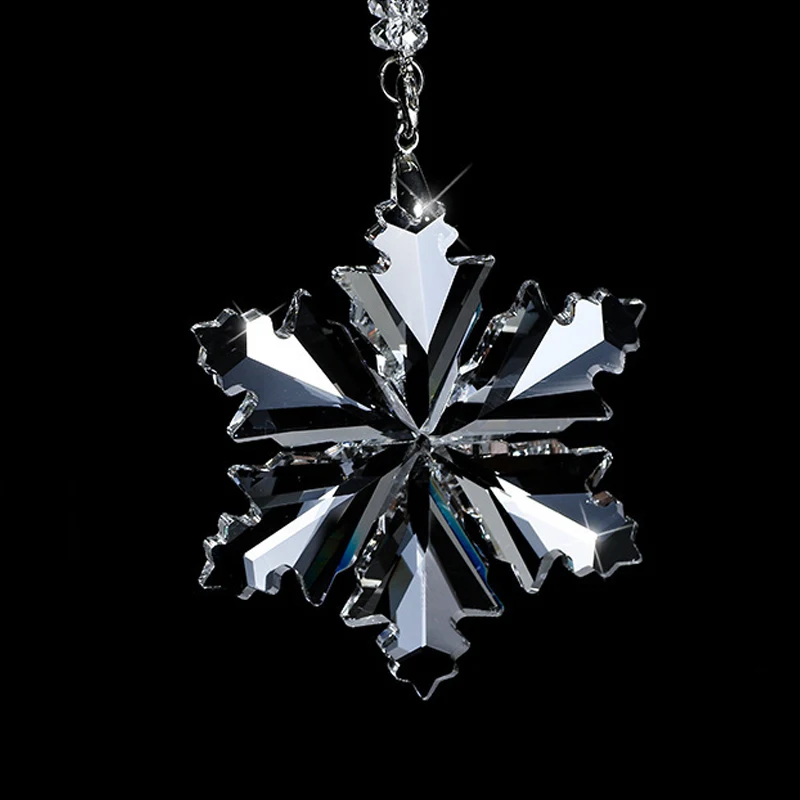 Рождественский подарок прозрачный кристалл большие снежинки украшения Ловец