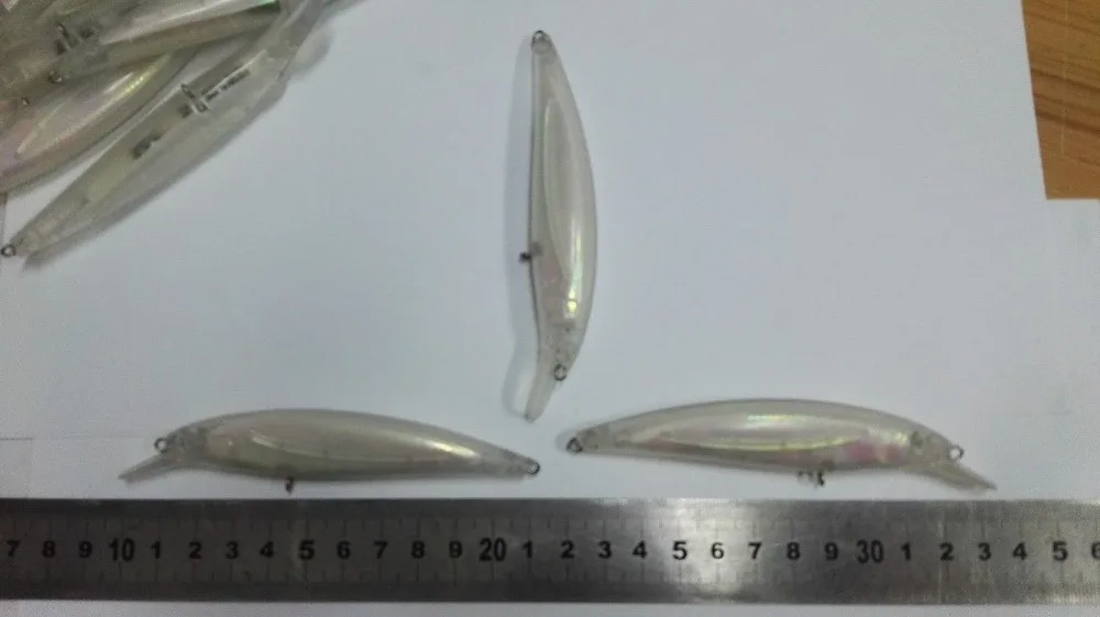 10 шт. Неокрашенная приманка для ловли рыбы 4/1/2 дюйма 2/5 унций пустые приманки JS