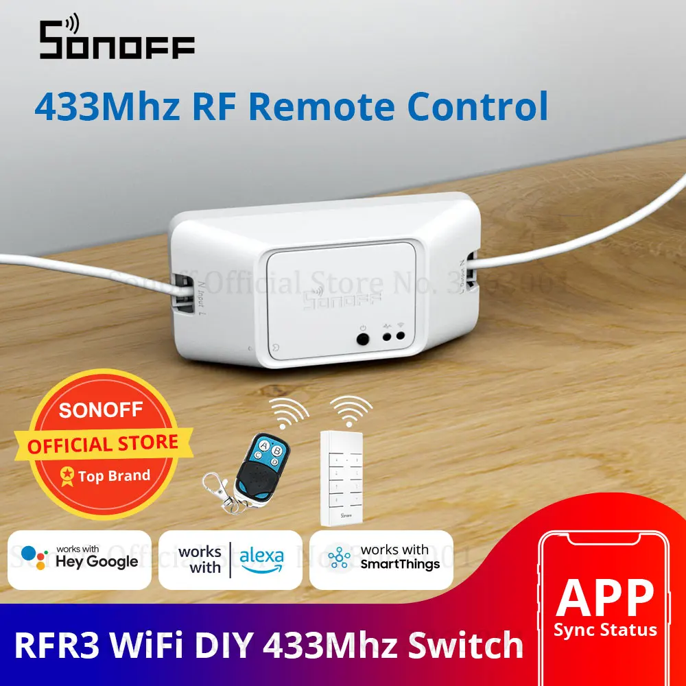 Горячая продажа SONOFF RF R3 WiFi переключатель умные выключатели света с поддержкой