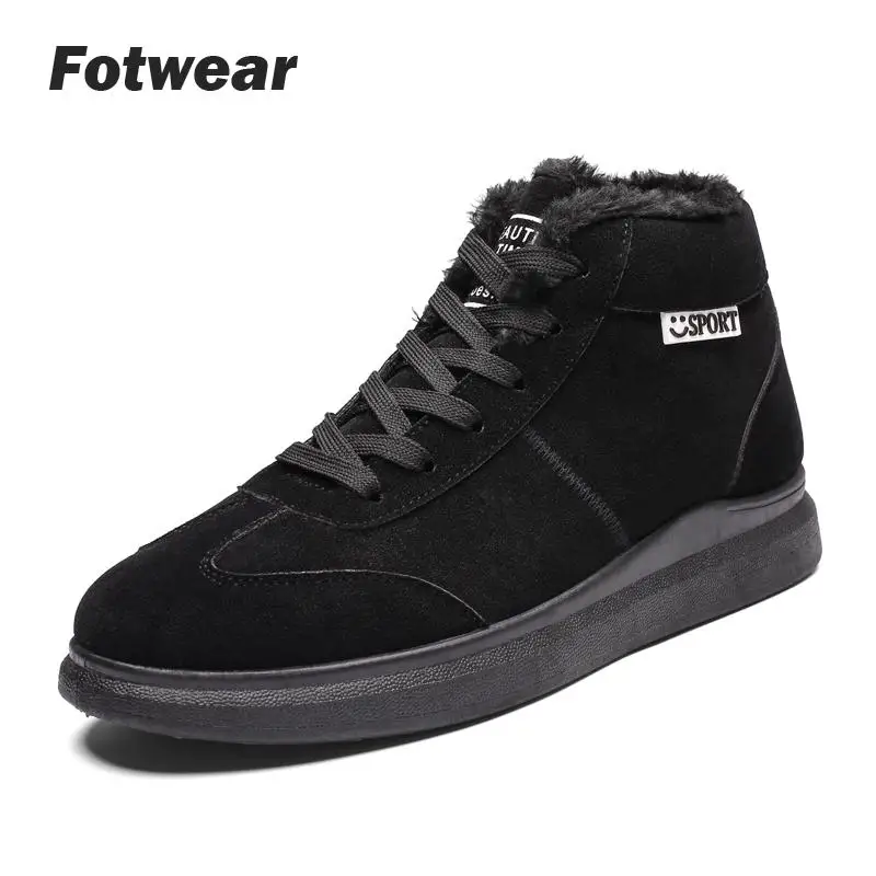 Мужские ботинки Мужская зимняя обувь Модные зимние Большие размеры Зимние