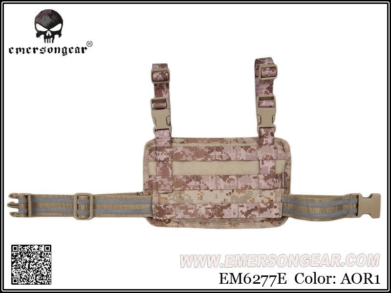 AOR1 Emersongear Emerson модульная Rife Leg панель сумка тактическая Молл падение ножная сумка охотничий пистолет кобура Спорт на открытом воздухе Молл Сумка - Цвет: AOR1