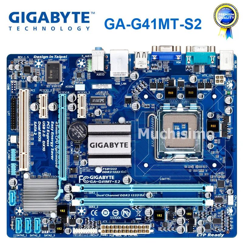 GIGABYTE GA-G41MT-S2 настольная материнская плата G41 Socket LGA 775 для Core 2 DDR3 8G Micro ATX оригинальная восстановленная G41MT-S2 материнская плата