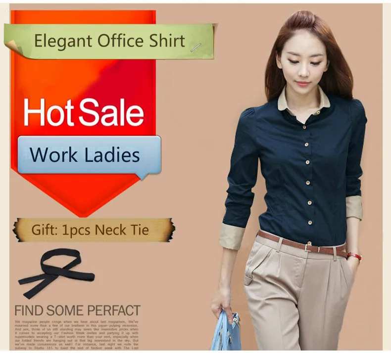 Женская офисная блузка с длинным рукавом 5XL повседневная Облегающая рубашка