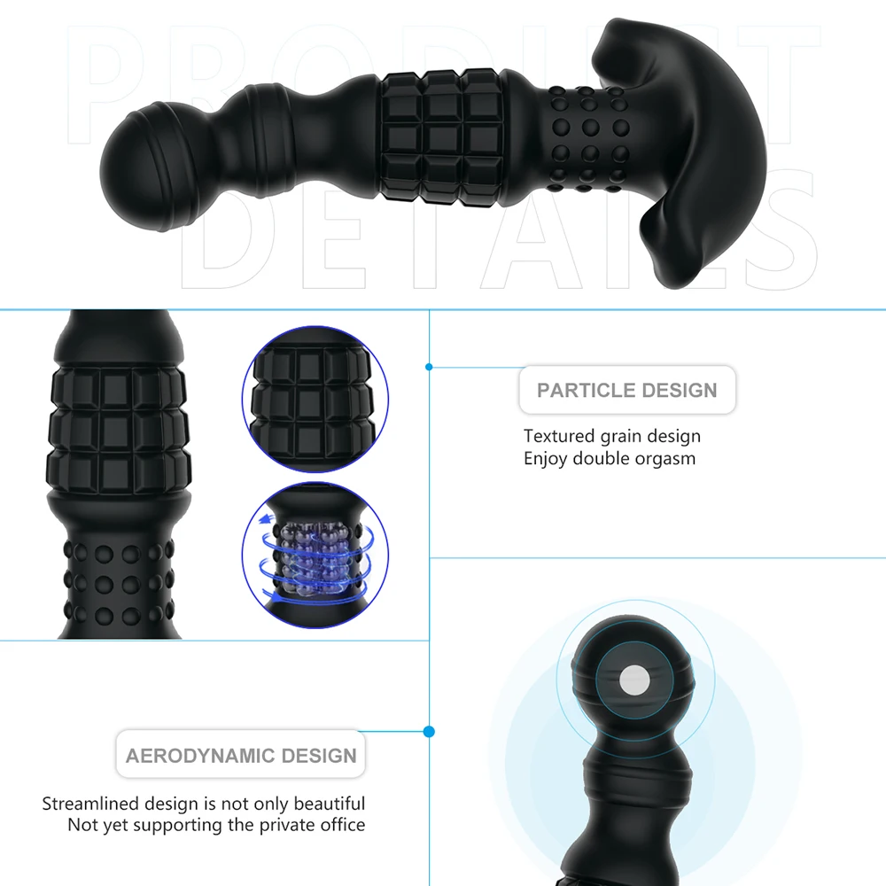 Male Anal Vibrator For Men Dildo Plug Prostate Massager Radio Controlled 360 Degree Rotation G point Stimulate Adult Toys | Красота и