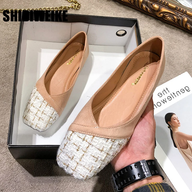 

Туфли женские на плоской подошве, лоферы, квадратный носок, без застежки, удобная офисная обувь, мягкая подошва, 33-44, vc879