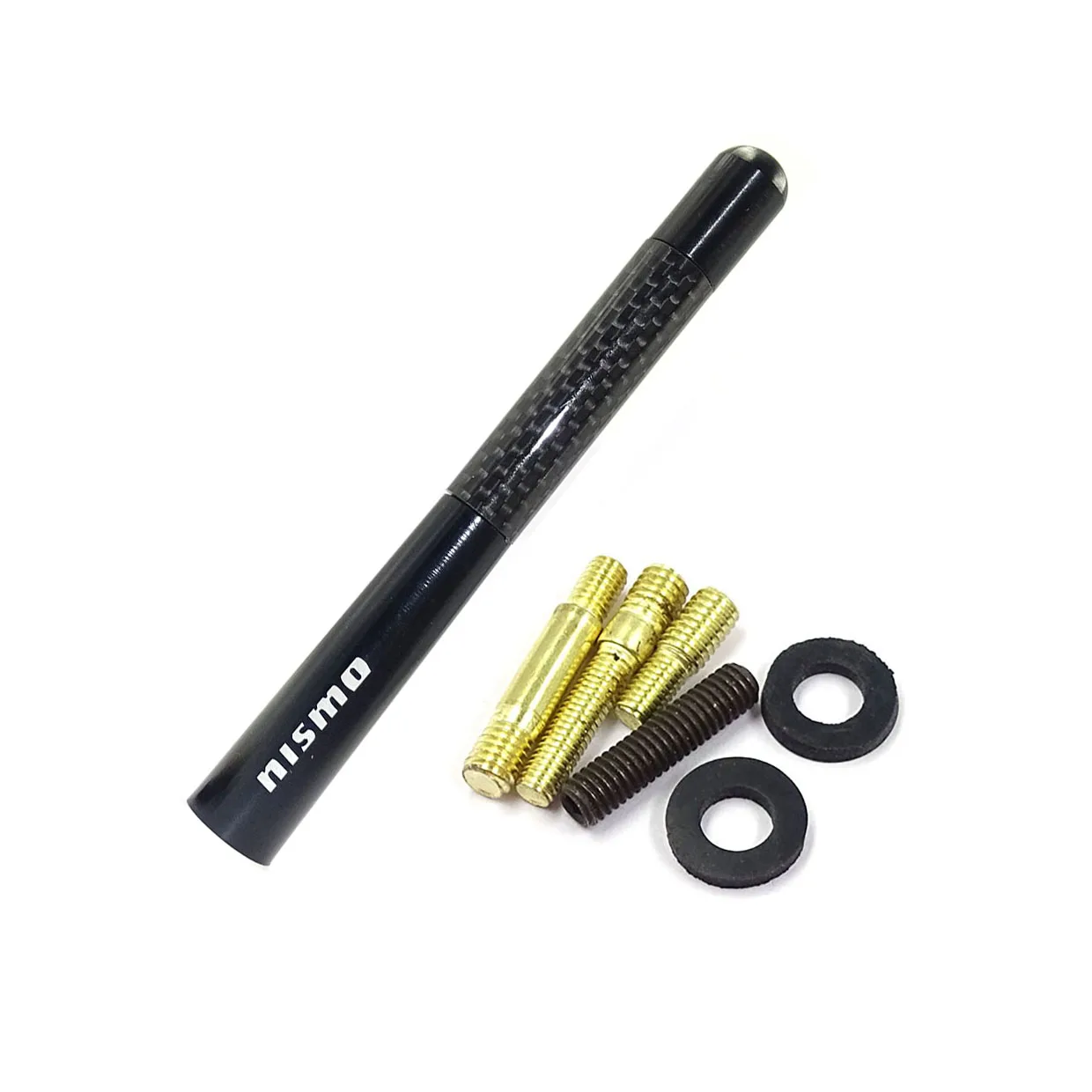 Черная короткая автомобильная антенна из углеродного волокна 4 7 дюйма fm с