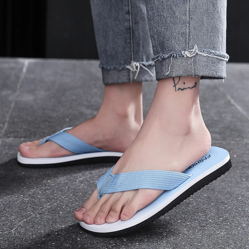 

New Arrival Summer Men Flip Flops High Quality Beach Sandals Men Shoes Anti-Slip Zapatos Hombre Casual Wholesale Men Slippers