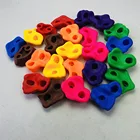 10 шт.лот, Детские камни для скалолазания, игрушки, уличные детские настенные крепления для скалолазания, пластиковые детские пластиковые ножки, комплект с ручкой