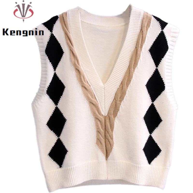 

Женский трикотажный жилет с V-образным вырезом, без рукавов