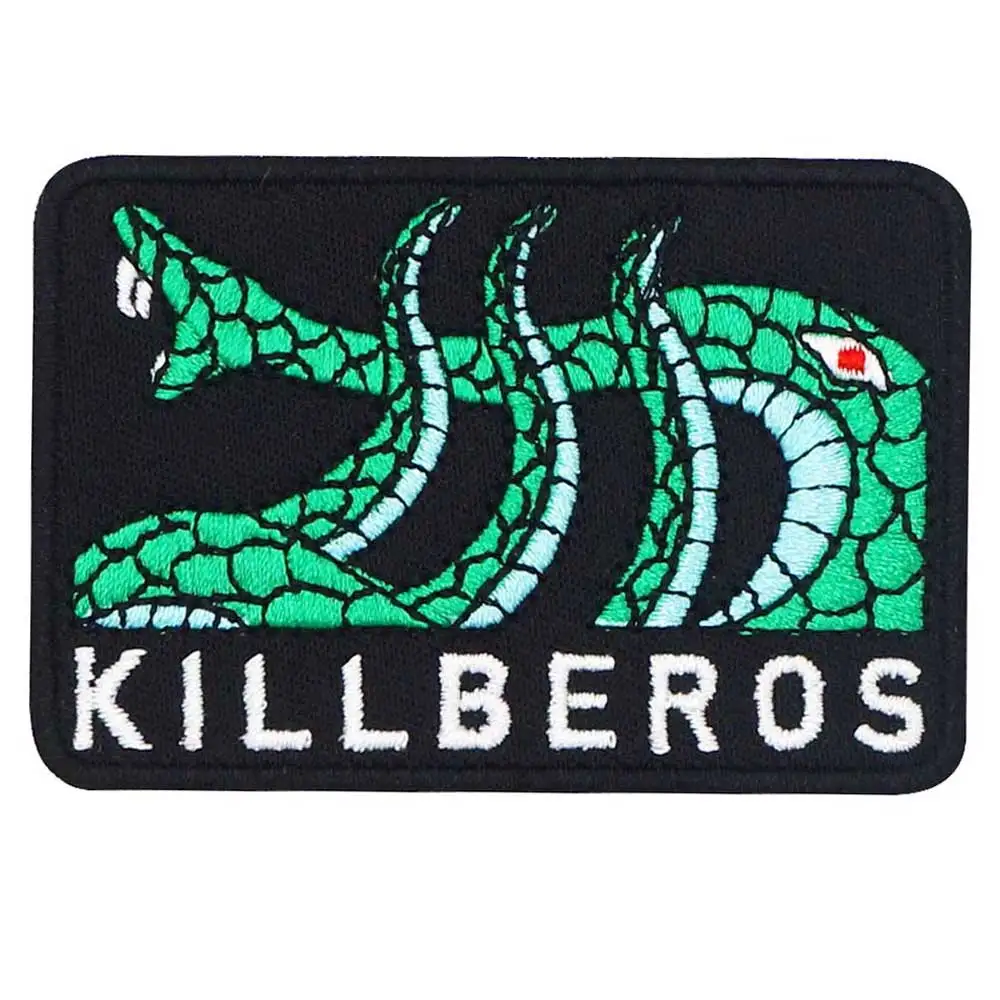 Нашивки для одежды с изображением мыши и змеи в стиле панк-байкеров вышитая