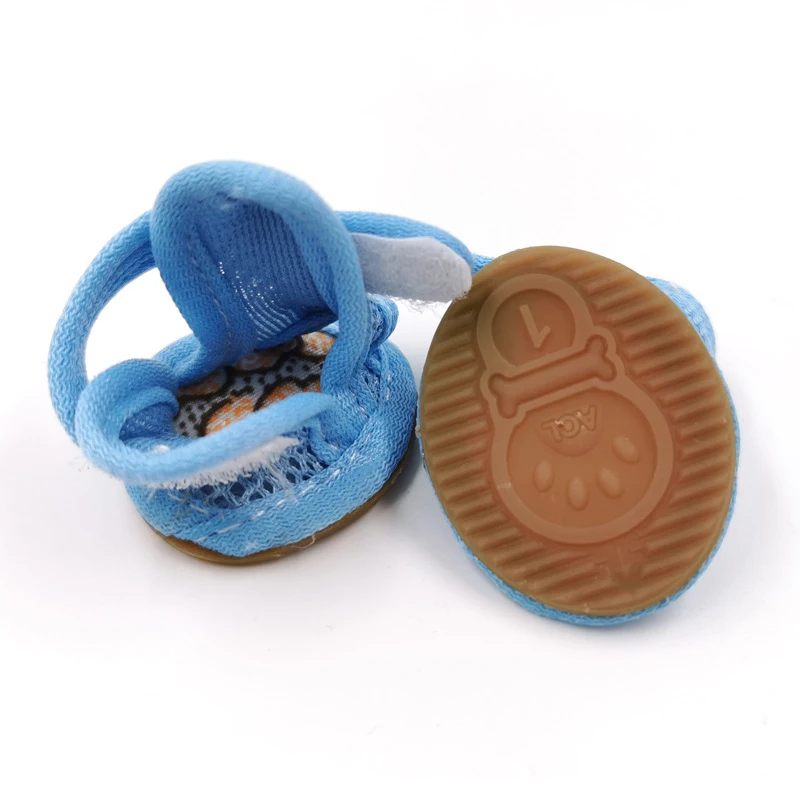 Кроссовки для собак и кошек Нескользящие летние обувь дышащая сандалии