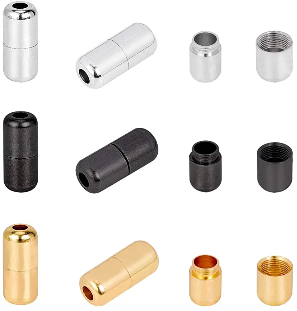 

30Pcs No Tie Shoelaces Tieless Elastic Laces Clasps Metal Capsule Lock Buckles Tip Ends Metal Connector for Sneaker Shoelaces