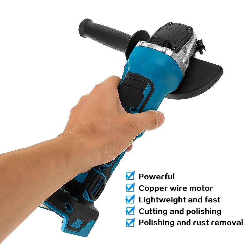 125 мм бесщеточная ударная угловая шлифовальная машина 18 в 800 Вт электрическая