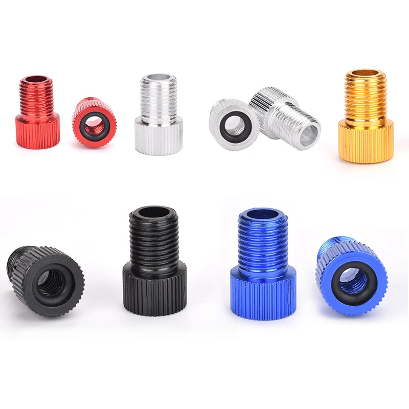 

10Pcs Aluminum Alloy Bike Valve Adapter Bicycle Road Racing Bike Inner Tube caps cover adapter bike bicycle accessories