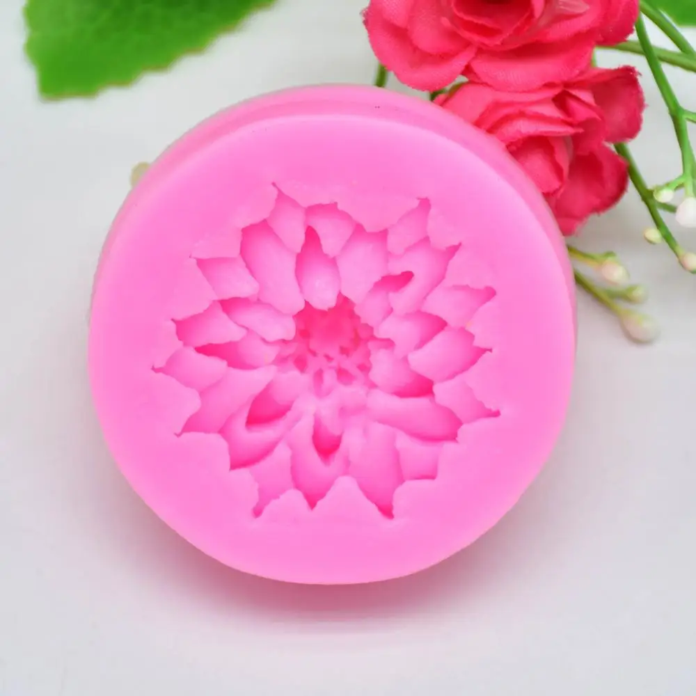 3D красивый Лотос Хризантема Цветы Свадебный торт украшения инструменты DIY