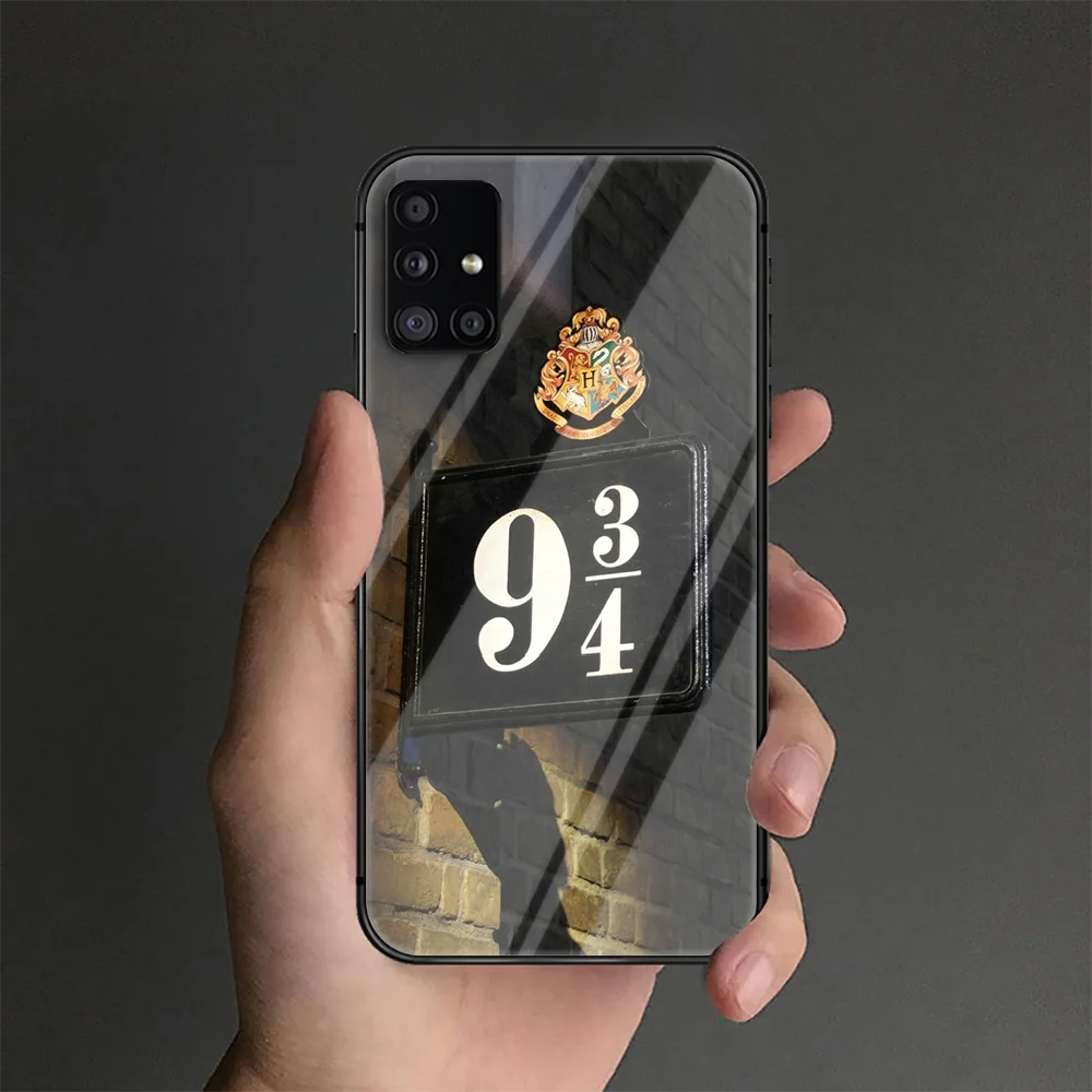 

Harries Potter Hogwart Phone Tempered Glass Case Cover For Samsung Galaxy S Note 5 6 9 10 10E 20 21 FE Plus Uitra Prime Fashion