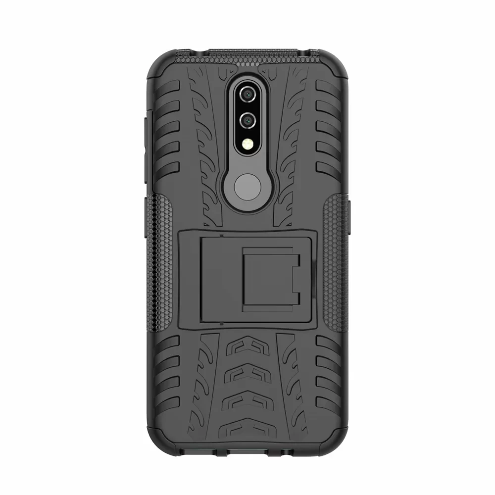 Сверхпрочный бронированный чехол подставка для Nokia 4 2 3 1 7 X7 8 6 X6 X5 5 Plus