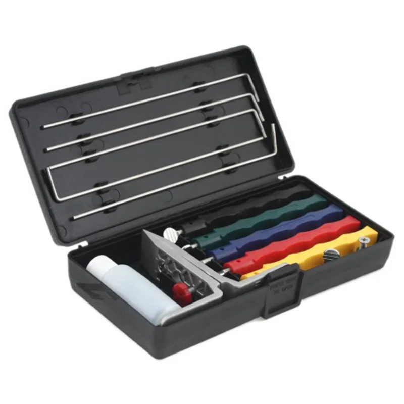 Точилка для ножей Делюкс 5 точильных камней набор система заточки точильный