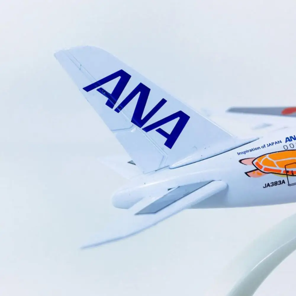 

1/500 Mini Simulated Solid Alloy ANA A380 KaLa Airplane Model Toy Home Ornament