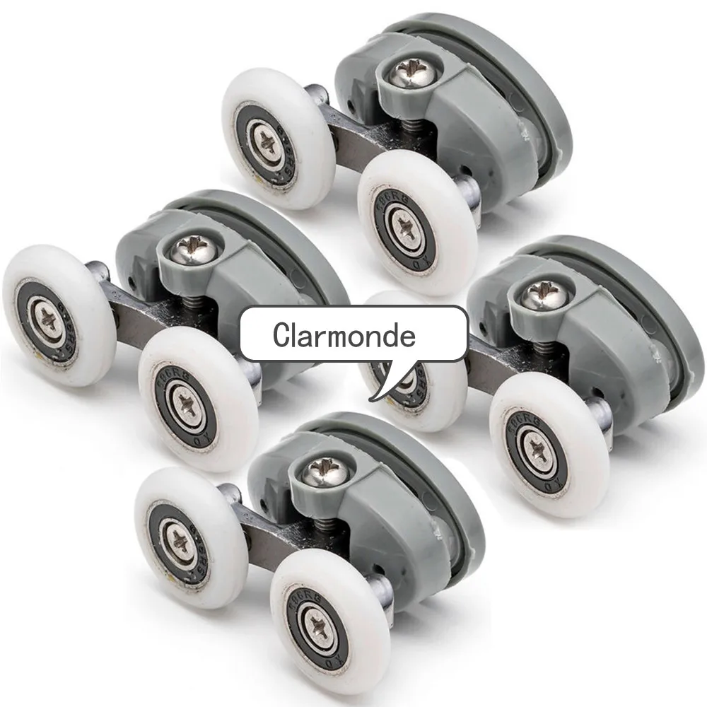 Двухколесный сменный ролик для душевой двери диаметром 23 мм/25 мм|shower door rollers|shower
