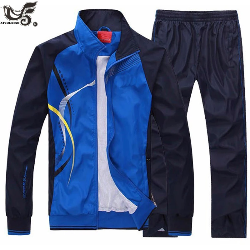 Спортивный костюм мужской, куртка + штаны, весна-осень, спортивная форма для баскетбола от AliExpress WW