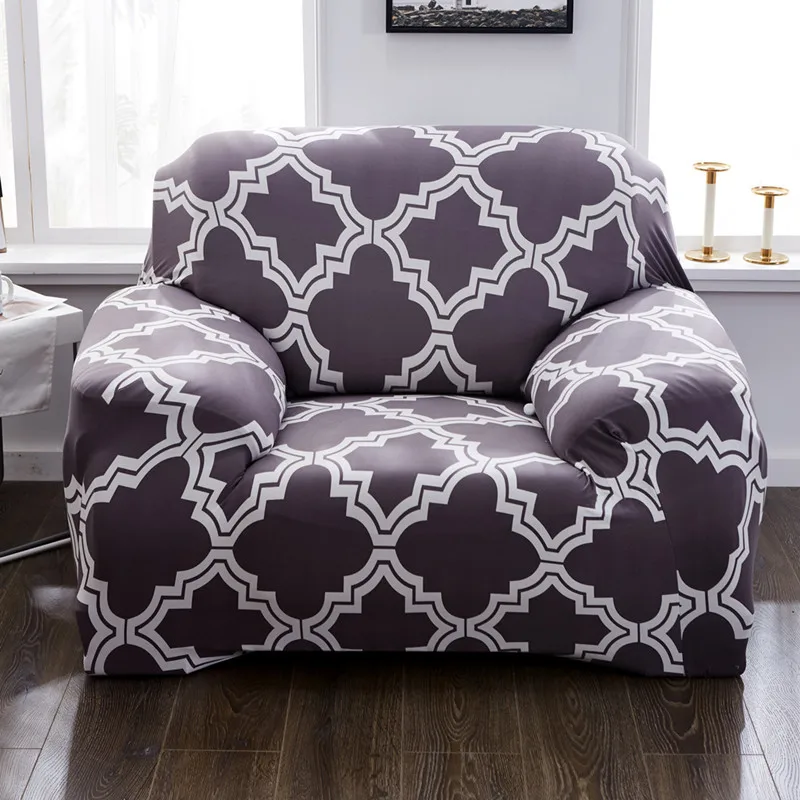 Одноместный диван покрывало на кресло спандекс эластичный стрейч 1 местный Чехол