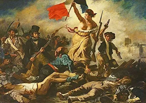 Eugene Delacroix Liberty Decor Signs 12x8 Inch Metal Tin Sign