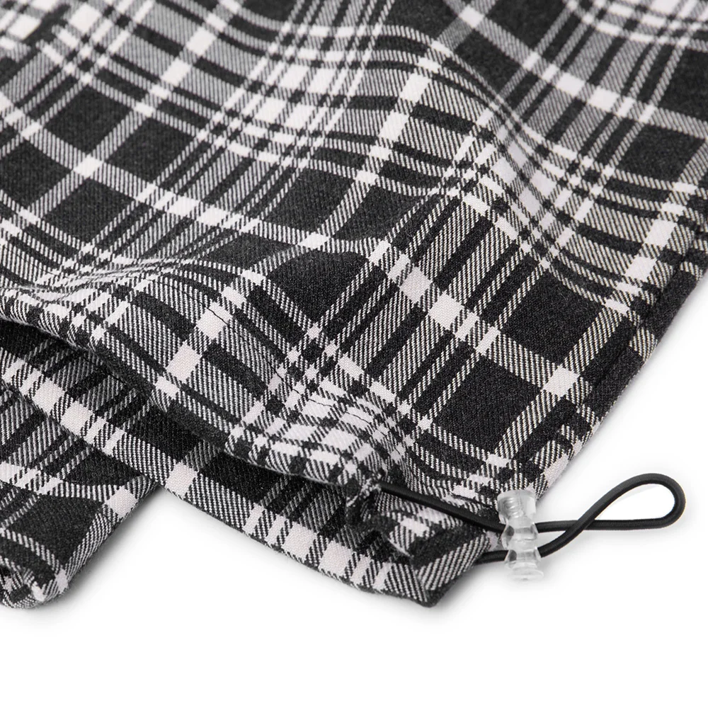 

Aolamegs Sweatpants Men Plaid Print Drawstring Casual Trousers Retro Harajuku High Street All-match Pants Baggy Cozy Streetwear