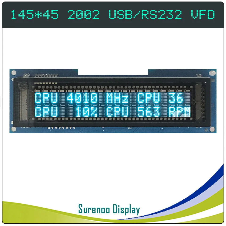 145 00*45 00 мм 2002 20X2 202 USB / RS232 USB2LCD POS VFD дисплей ЖК модуль экранная панель для LCD SmartIe