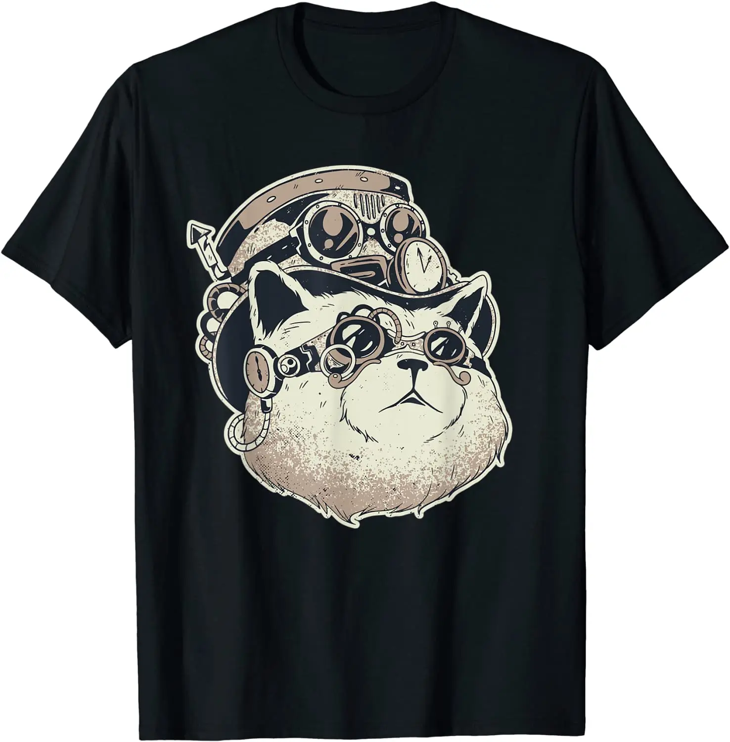 Мужская хлопковая футболка с принтом Повседневная Свободная большого размера