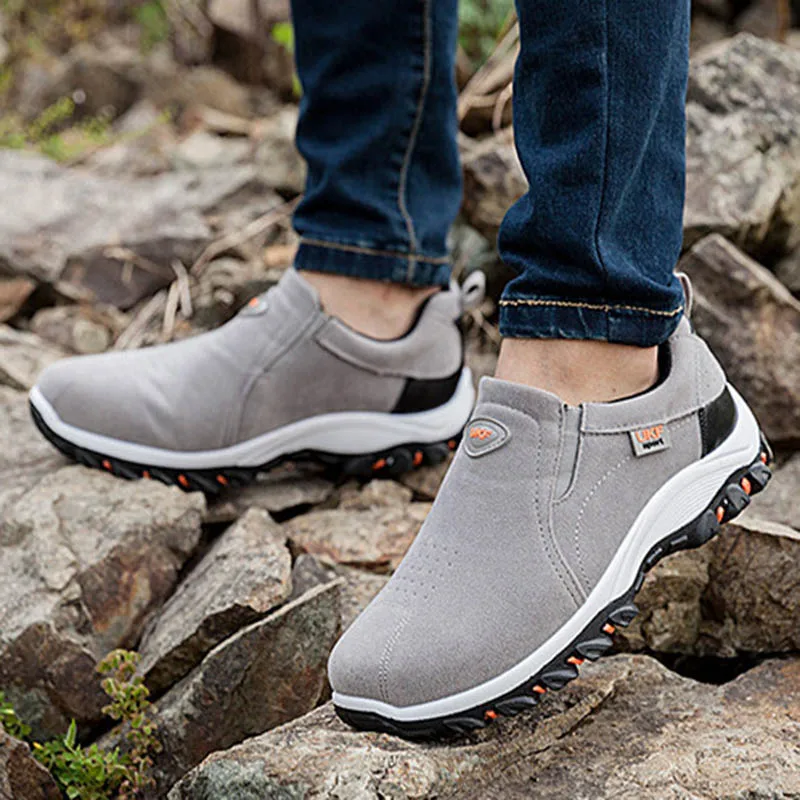 Мужские удобные Прогулочные кроссовки Bomlight без шнуровки модель 44 осень|Мужские и