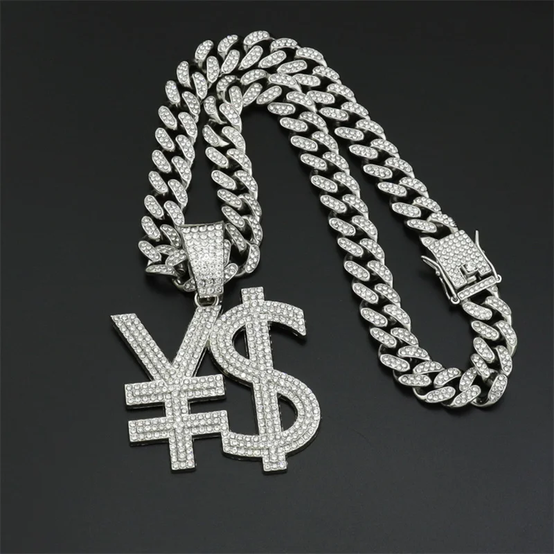 

Ожерелье с кулоном в виде доллара США в стиле хип-хоп