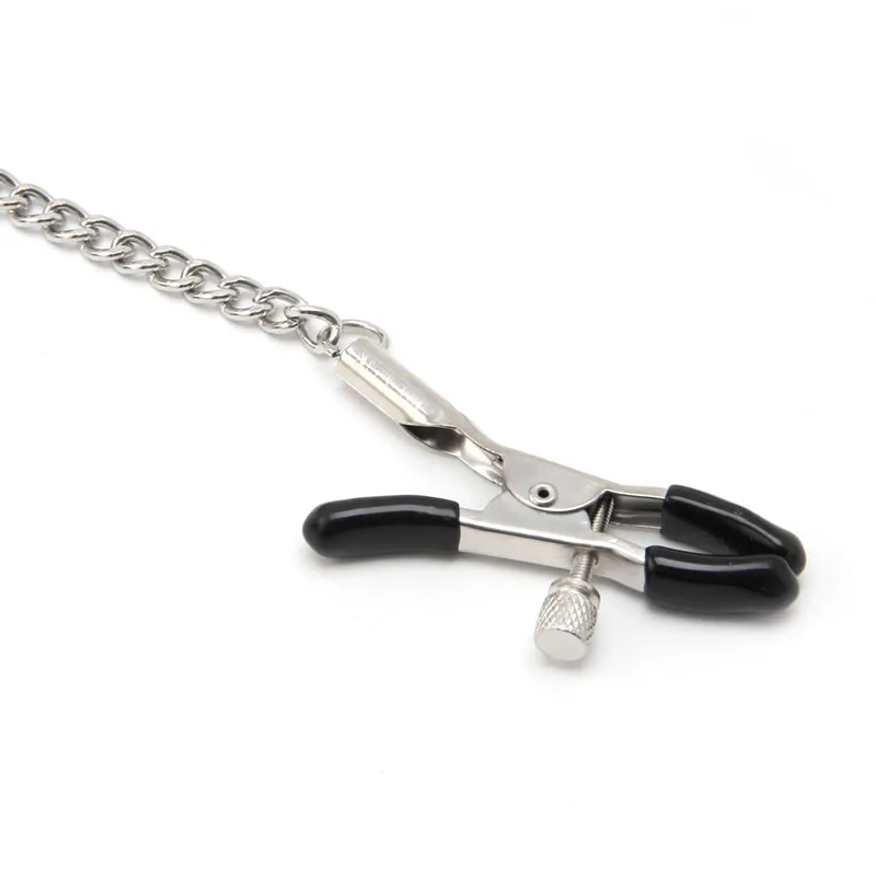 Секс-игрушки рабский ошейник зажимы для сосков из искусственной кожи Цепочки и