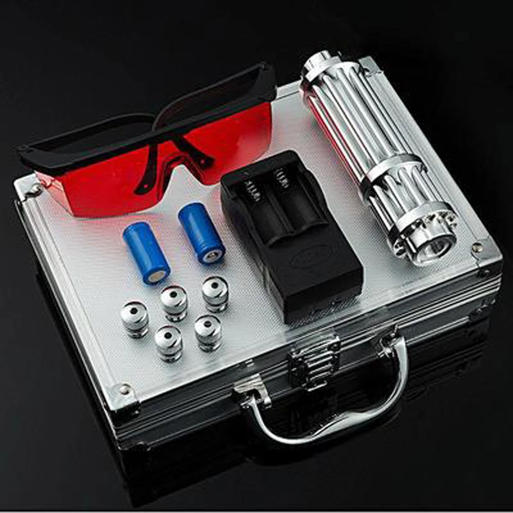 Мощный синий лазерный фонарь 445нм 10000 м многофункциональные фокусируемые