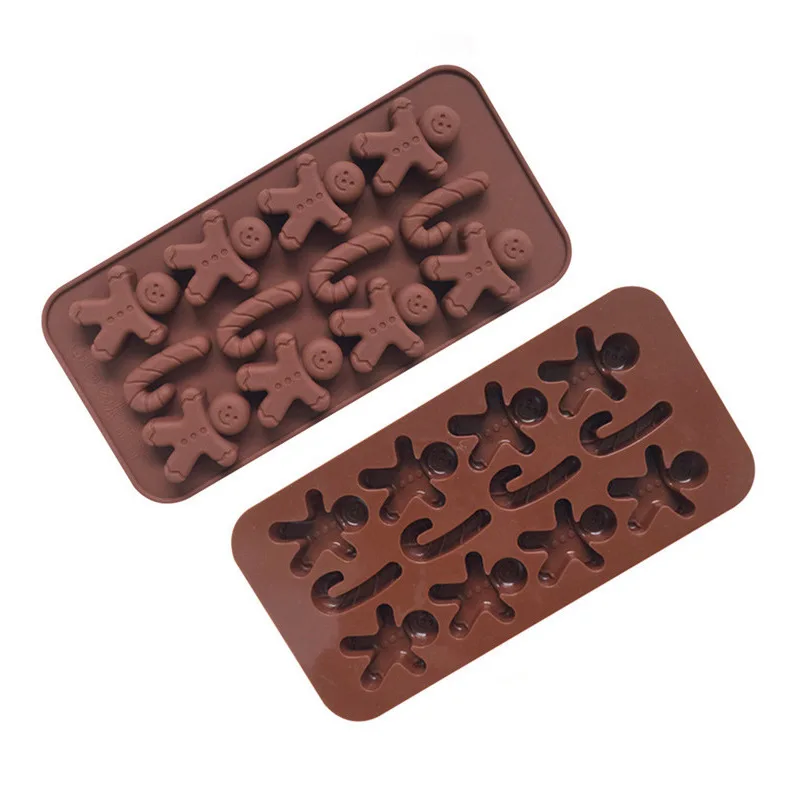 

DIY Christmas Snowman Candy Bar Decoration Candle Making Molds Handmade Chocolate Mold Baking Cake Fondant Pastry Molds Carfts