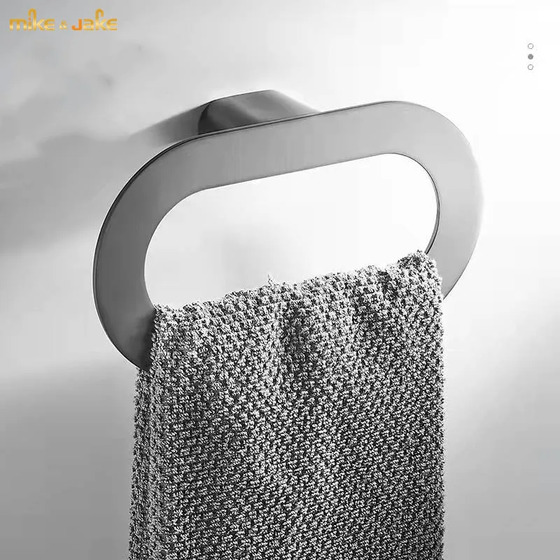 Серый Держатель для полотенец из цинкового сплава |