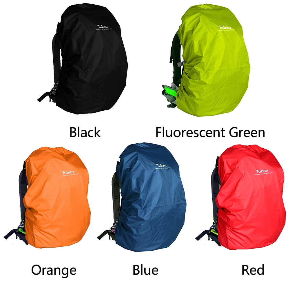 

Outdoor Sports Tear Resistant 25-40L Schoolbag Backpack Cover Protective Rain Dust Hiking Rucksack Solid Waterproof Camping