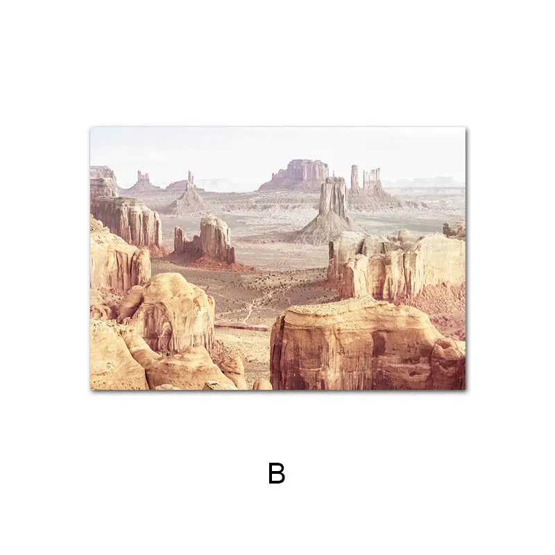 

Monument Valley Dry Flower Nature Landscape Picture Scandinavian Poster Nordic Style Canvas Print Painting Home Room Decoration
