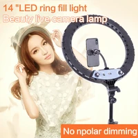 14inch led ring lamp photography flash lighting live youtube vk video studio makeup ring light camera photo phone selfie lights