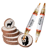 wood burning pen scorch pen marker wood burning marker for diy wood projects round tip and oblique tip convenient and practi