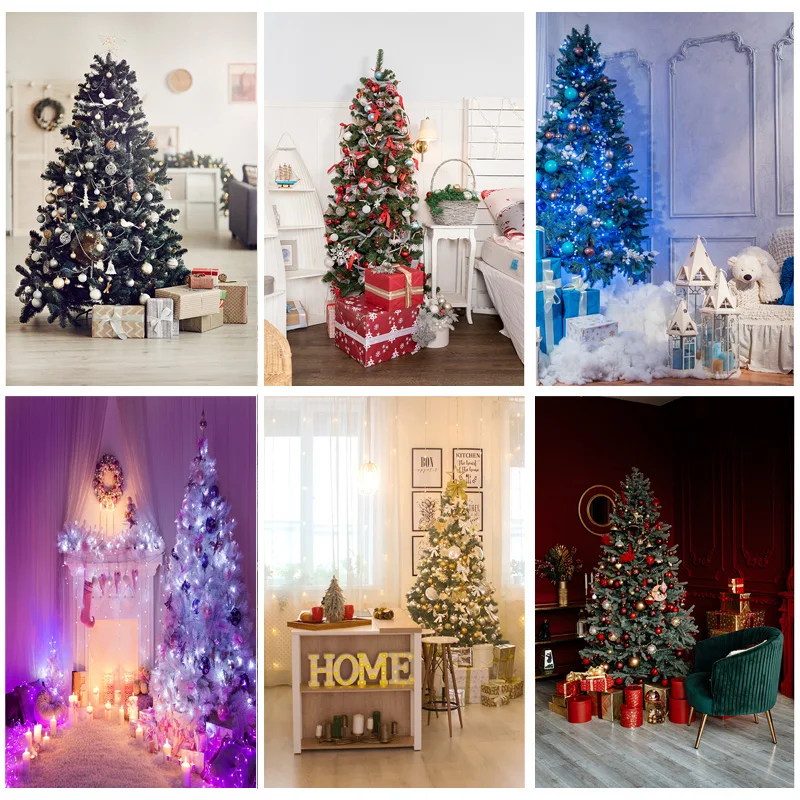 

Christmas Indoor Theme Photography Background Christmas tree Children Portrait Backdrops For Photo Studio Props 21524 JPW-01