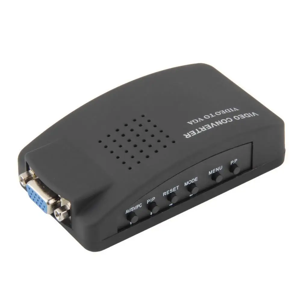 ТВ RCA Композитный S Video AV In к ПК VGA lcd Out конвертер адаптер Bht|Зарядные устройства| |