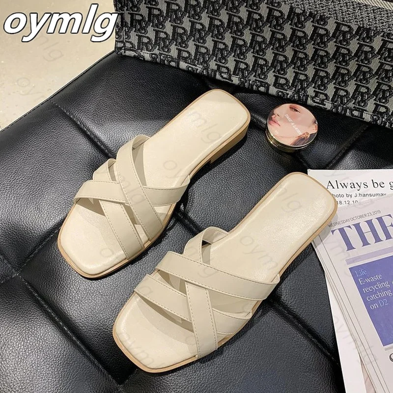

Sandals slippers female ins tide net red 2020 summer new fashion beach shoes non-slip flat shoes for pregnant women