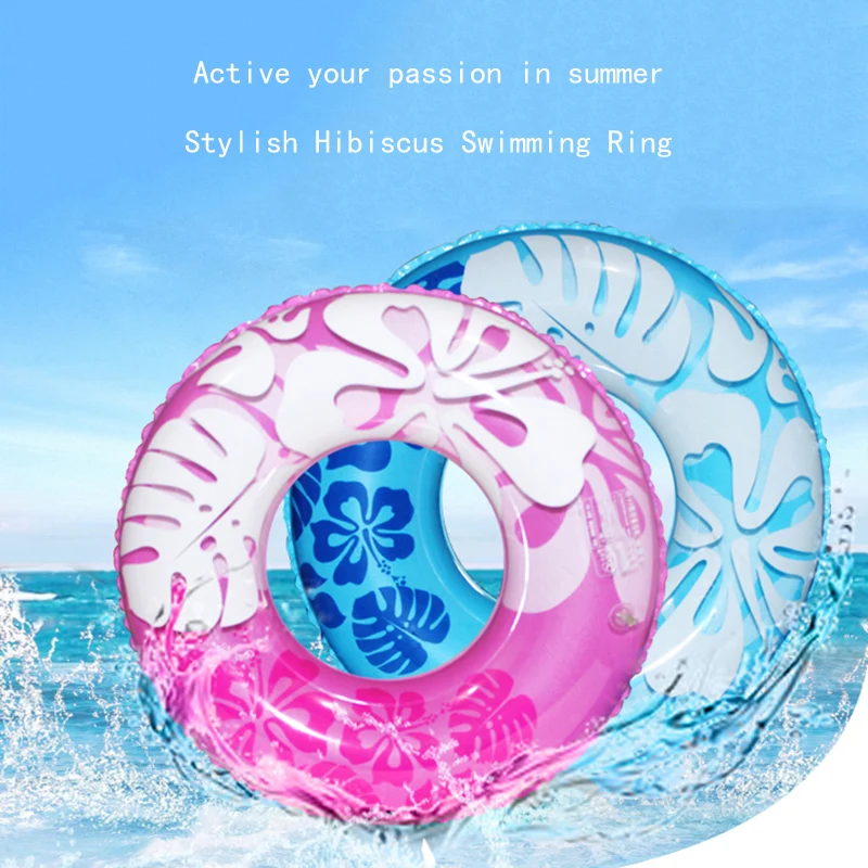 Забавное надувное кольцо для плавания гибискусовый цветок толстое большое