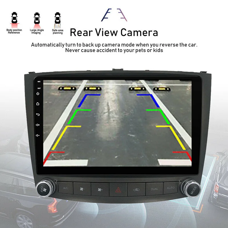 2Din Android 10 1 автомобильный DVD плеер стерео радио GPS навигация WIFI для Lexus IS250 IS350 2005 2010