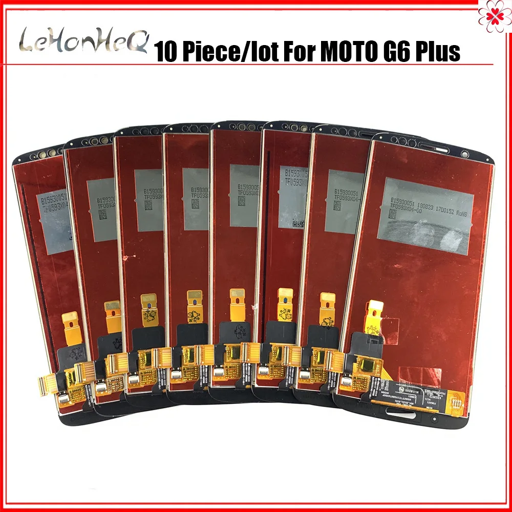 10 шт./лот ЖК-дисплей для Motorola MOTO G6 Plus + XT1926 XT1926-5 XT1926-8 сенсорный экран дигитайзер
