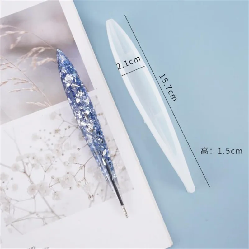 Шариковая ручка Прозрачная силиконовая форма сушеные цветы Смола декоративное